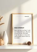 Soul's Pursuit – Christian Wall Art Print (Unframed)