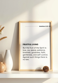 Fruitful Living- Christian Wall Art (Unframed)
