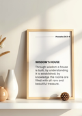 Wisdom's House- Christian Wall Art (Unframed)