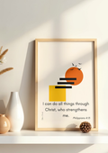 Philippians 4:13-Christian Wall Art (Unframed)