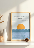 2 Corinthians 5:17-Christians Wall Art-(Unframed)