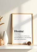 Home-Christian Wall Art (Unframed)