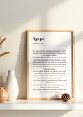 Agape-Christian Wall Art (Unframed)