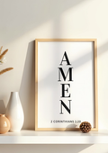 Amen-Christian Wall Art (Unframed)